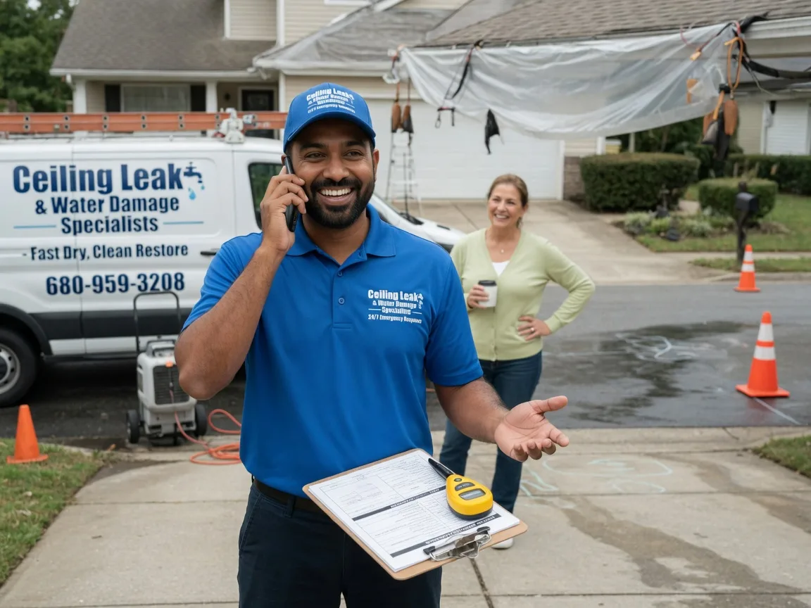 Ceiling Leak Cleanup Amana, IA FAQs